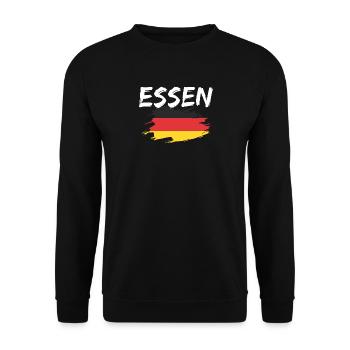 Essen Allemagne Drapeau - Sweat-shirt Unisexe - noir - Devant - Alina (178cm) & Michal (187cm)