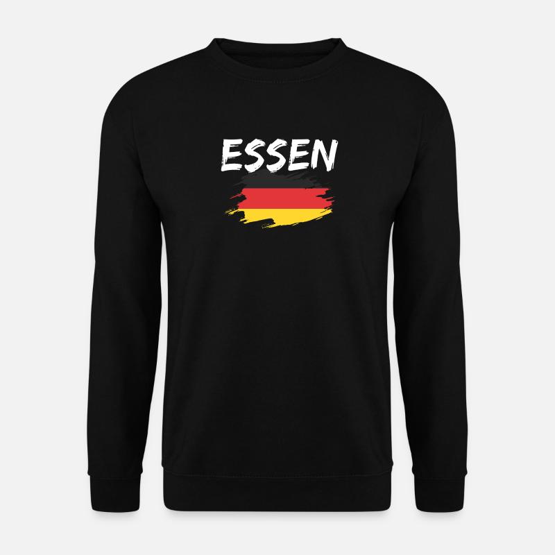 Essen Deutschland Flagge - Unisex Pullover - Schwarz