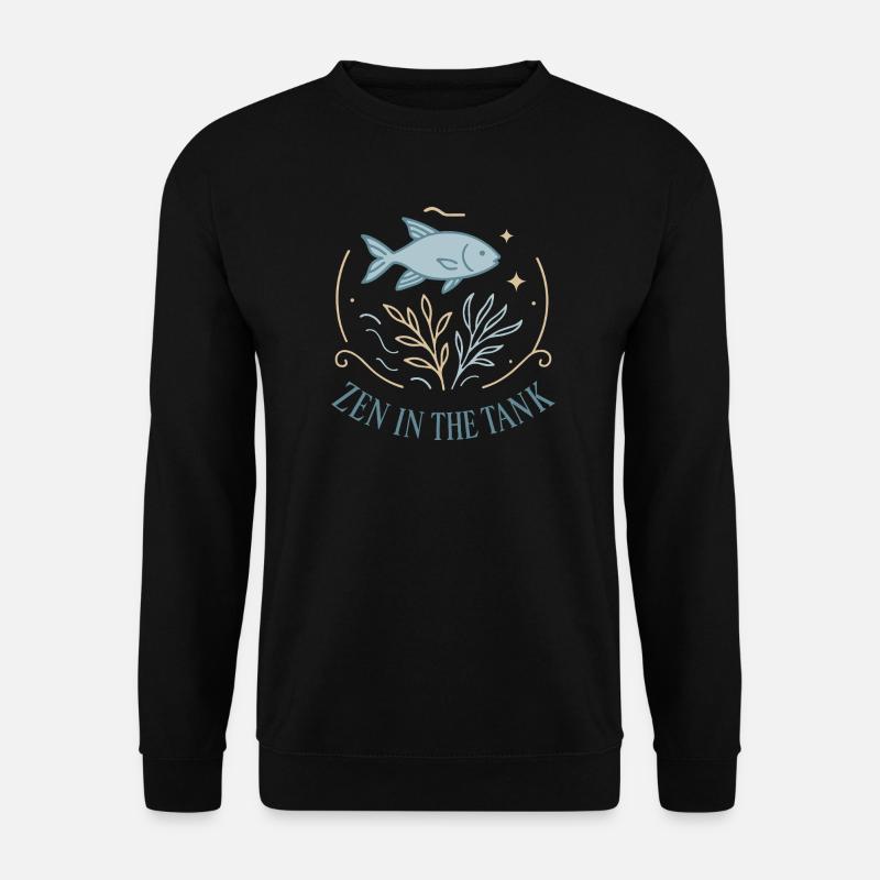 Zen im Aquarium - Unisex Pullover - Schwarz