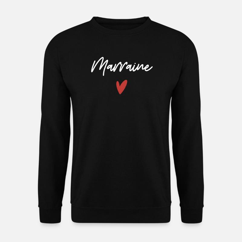 Godmother heart gift idea - Unisex Sweatshirt - black