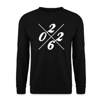 2026 Jahr - Unisex Pullover - Schwarz - Vorne - Alina (178cm) & Michal (187cm)