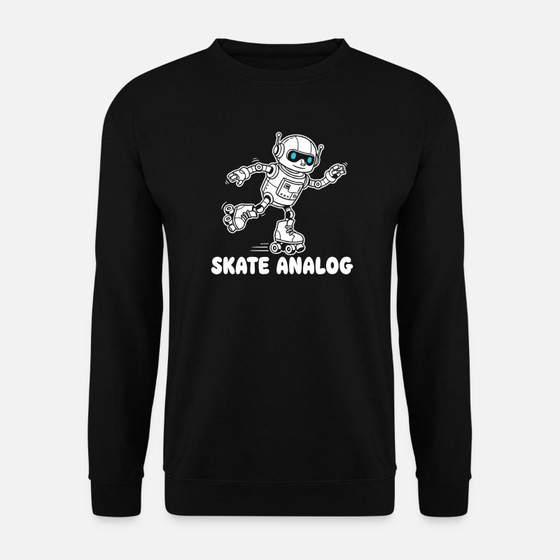 Robot Skate Analog - Unisex Sweatshirt - black