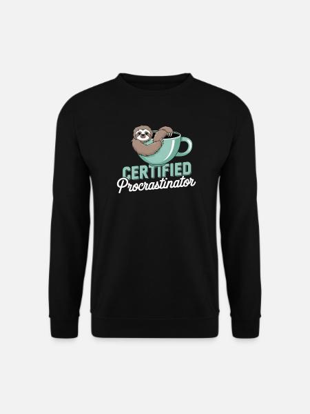 laziness humor - Unisex Sweatshirt - black