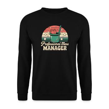 Household Humor - Unisex Sweatshirt - black - Front - Alina (178cm) & Michal (187cm)
