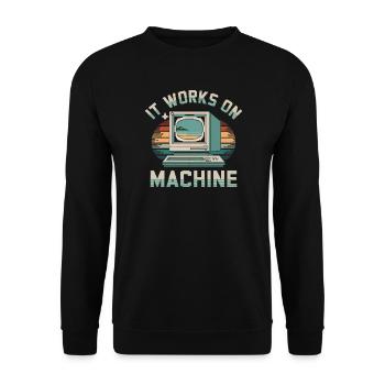 Programmierer Humor - Unisex Pullover - Schwarz - Vorne - Alina (178cm) & Michal (187cm)