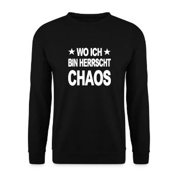Chaos - Unisex Pullover - Schwarz - Vorne - Alina (178cm) & Michal (187cm)
