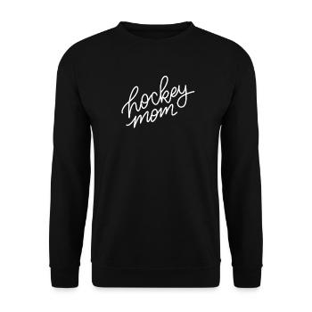 Hockey Mom Drehbuch - Unisex Pullover - Schwarz - Vorne - Alina (178cm) & Michal (187cm)