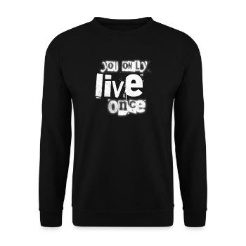 Nur Ein Leben - Unisex Pullover - Schwarz - Vorne - Alina (178cm) & Michal (187cm)