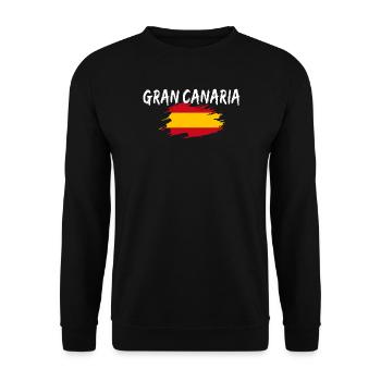 Gran Canaria Island Spain - Unisex Sweatshirt - black - Front - Alina (178cm) & Michal (187cm)