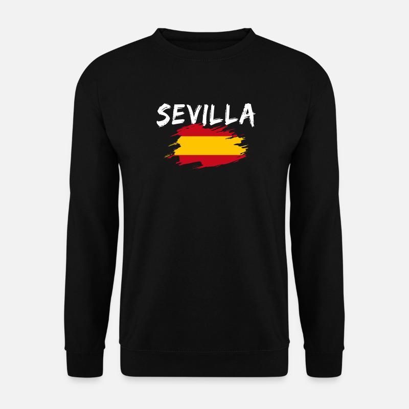 Sevilla Spanien Flagge - Unisex Pullover - Schwarz