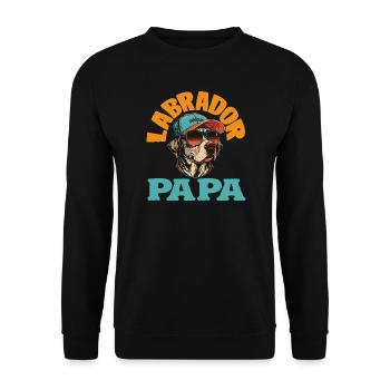 Astuces du Labrador - Sweat-shirt Unisexe - noir - Devant - Alina (178cm) & Michal (187cm)