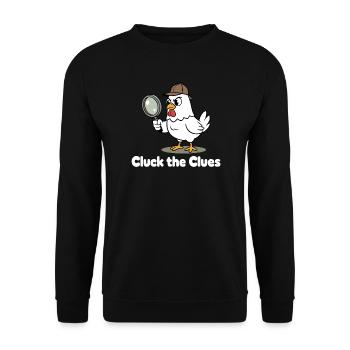 Gloussez le détective - Sweat-shirt Unisexe - noir - Devant - Alina (178cm) & Michal (187cm)