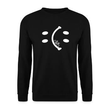 Bicycle - Be Happy you decide - Unisex Sweatshirt - black - Front - Alina (178cm) & Michal (187cm)