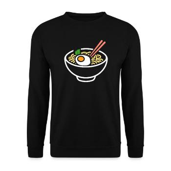 Ramen - Unisex Pullover - Schwarz - Vorne - Alina (178cm) & Michal (187cm)