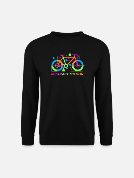 Neon Abstract Bicycle Motion - Unisex Sweatshirt - black