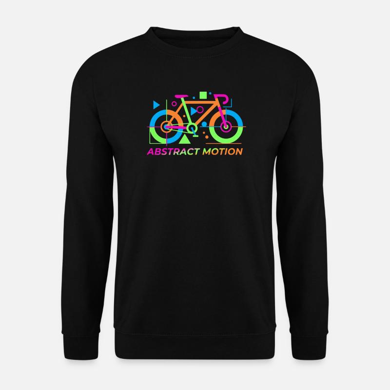 Neon Abstract Bicycle Motion - Unisex Sweatshirt - black