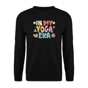 À l’époque du yoga - Sweat-shirt Unisexe - noir - Devant - Alina (178cm) & Michal (187cm)