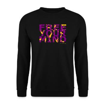 Free Your Mind - Sweat-shirt Unisexe - noir - Devant - Alina (178cm) & Michal (187cm)