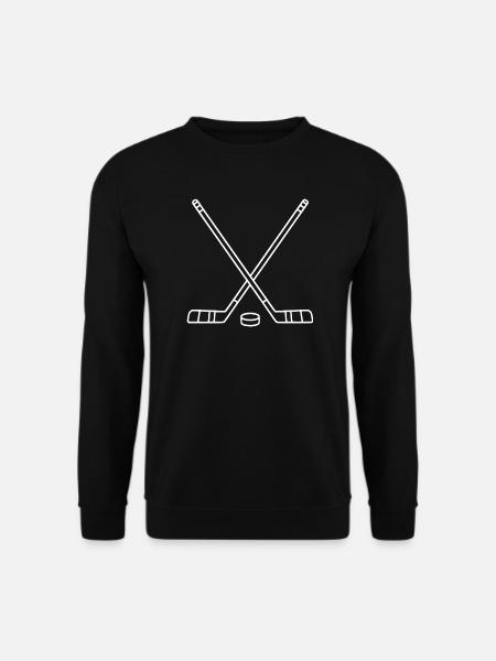 -Hockey Artwork Hockey Player - Unisex Sweatshirt - black