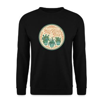 Club des plantes de la ville - Sweat-shirt Unisexe - noir - Devant - Alina (178cm) & Michal (187cm)