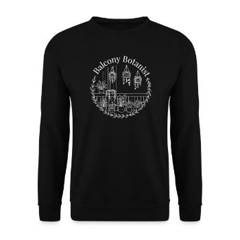 Balkon-Botaniker - Unisex Pullover - Schwarz - Vorne - Alina (178cm) & Michal (187cm)