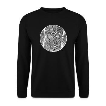 Baseball Art Baseball Player - Unisex Sweatshirt - black - Front - Alina (178cm) & Michal (187cm)