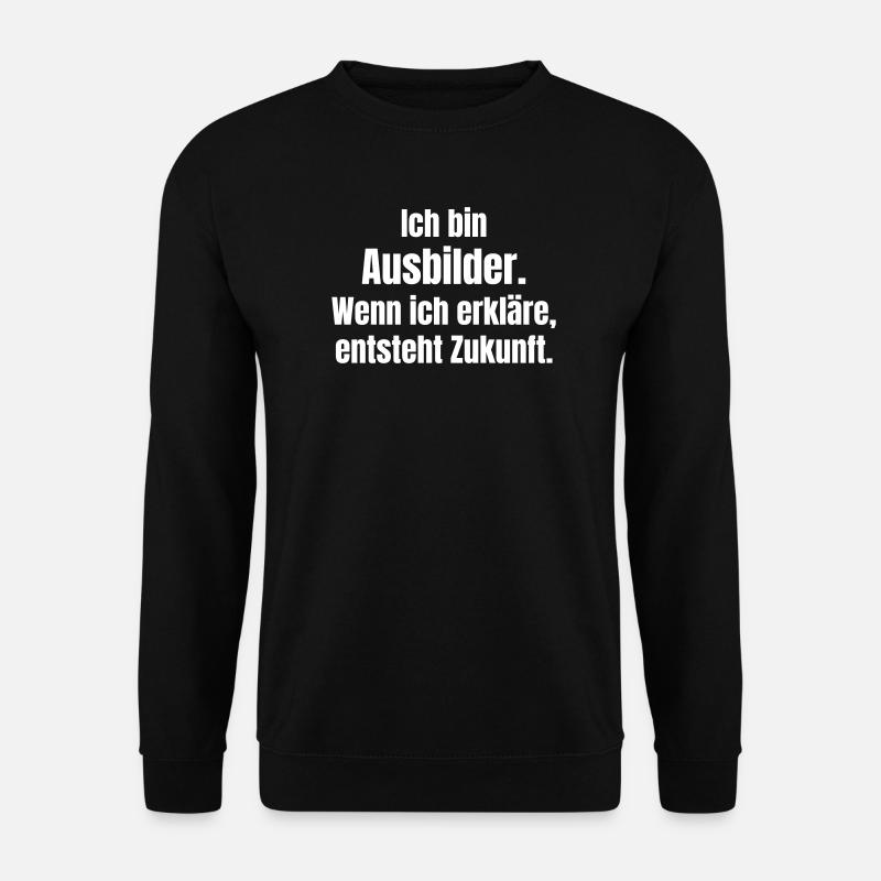 Trainers: Future through explanation - Unisex Sweatshirt - black