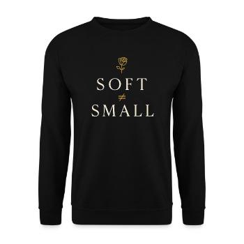 Elegant Feminine Lifestyle, Gentle - Unisex Sweatshirt - black - Front - Alina (178cm) & Michal (187cm)