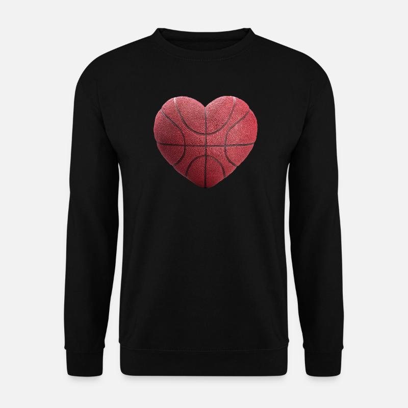 Basketball Herz - Unisex Pullover - Schwarz