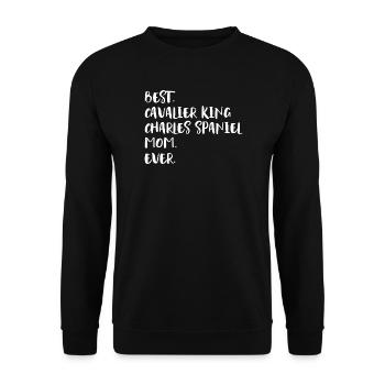 Cavalier King Charles Spaniel - Sweat-shirt Unisexe - noir - Devant - Alina (178cm) & Michal (187cm)