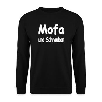 Moped - Unisex Sweatshirt - black - Front - Alina (178cm) & Michal (187cm)