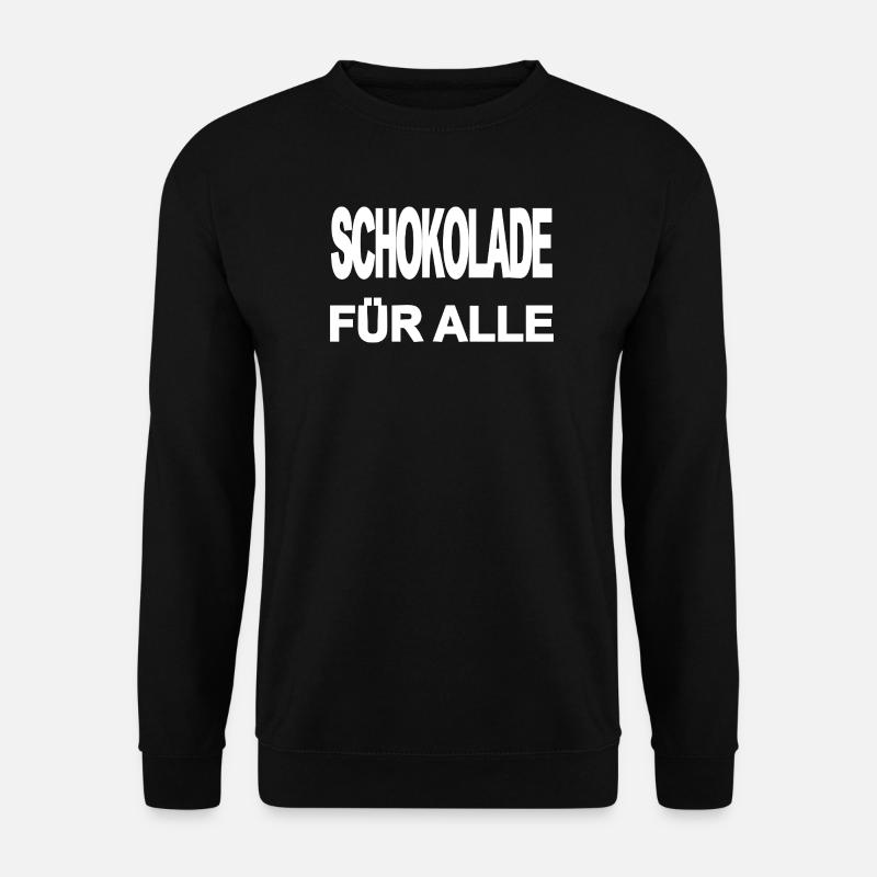 Schokolade - Unisex Pullover - Schwarz