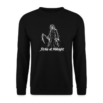Strike at Midnight - Unisex Pullover - Schwarz - Vorne - Alina (178cm) & Michal (187cm)