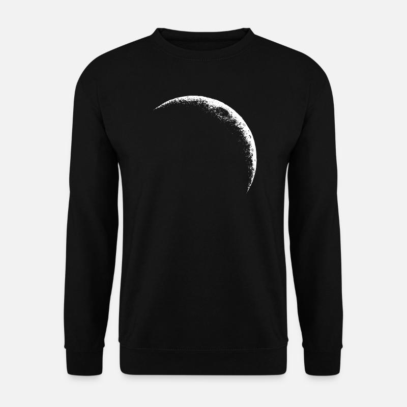 Crescent Moon, Celestial Moon - Unisex Sweatshirt - black
