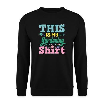 Garten- Und Pflanzenliebhaber Geschenke - Unisex Pullover - Schwarz - Vorne - Alina (178cm) & Michal (187cm)