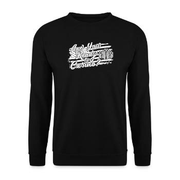 Casino Gambler Are You Ready To Gambling - Unisex Pullover - Schwarz - Vorne - Alina (178cm) & Michal (187cm)