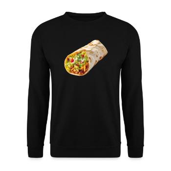 Burrito - Unisex Sweatshirt - black - Front - Alina (178cm) & Michal (187cm)