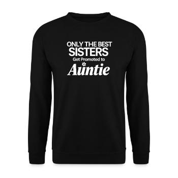 Sisters to Auntie Promotion - Unisex Sweatshirt - black - Front - Alina (178cm) & Michal (187cm)