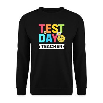 Exam Teacher Abi Abitur - Unisex Sweatshirt - black - Front - Alina (178cm) & Michal (187cm)