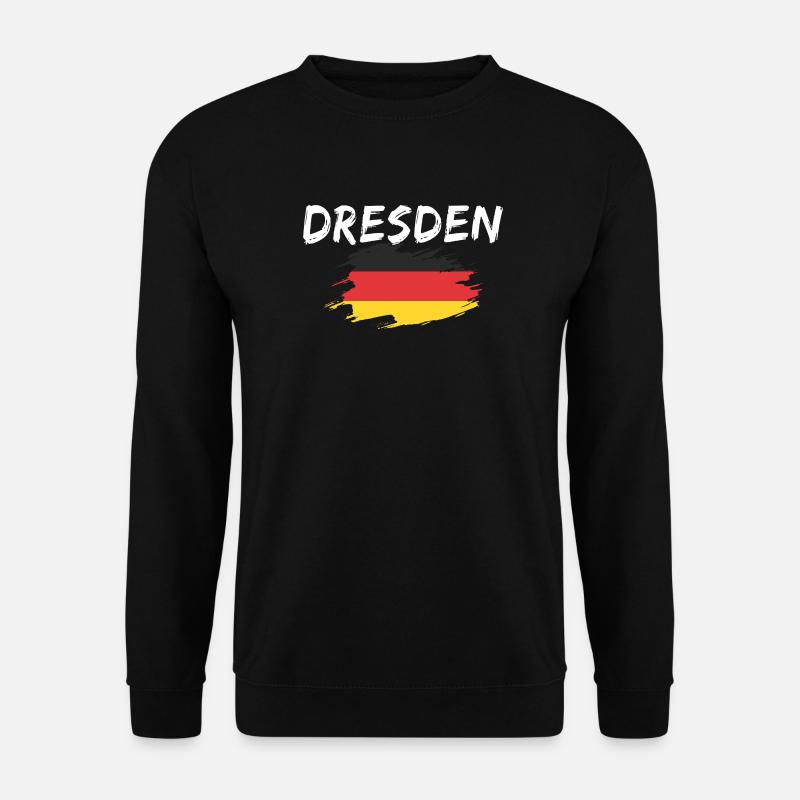 Dresden Germany Flag - Unisex Sweatshirt - black