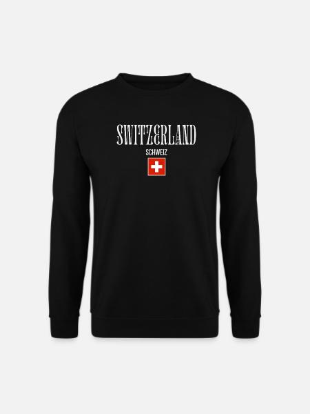 Szwajcarskie dziedzictwo, kocham Szwajcarię - Bluza unisex - czarny