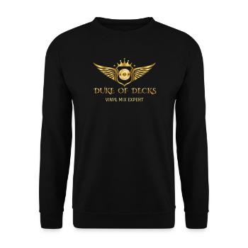 DUKE OF DECKS - Unisex Pullover - Schwarz - Vorne - Alina (178cm) & Michal (187cm)