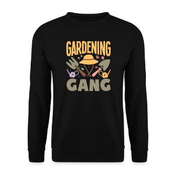 Garten- Und Pflanzenliebhaber Geschenke - Unisex Pullover - Schwarz - Vorne - Alina (178cm) & Michal (187cm)