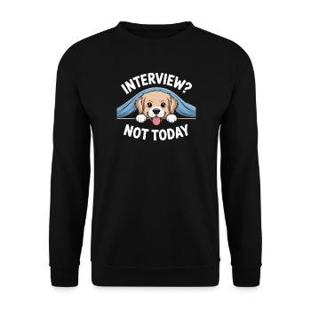 Lazy Labrador, Sleepy Puppy - Unisex Sweatshirt - black - Front - Alina (178cm) & Michal (187cm)