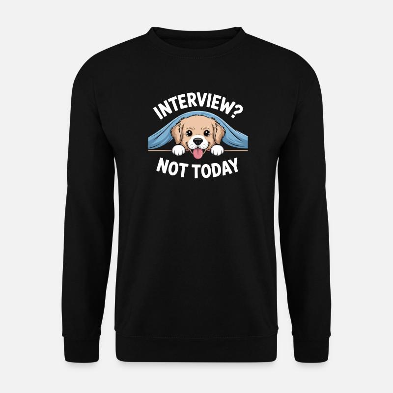 Fauler Labrador, verschlafener Welpe - Unisex Pullover - Schwarz