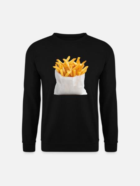 Frites Sac de restauration rapide - Sweat-shirt Unisexe - noir