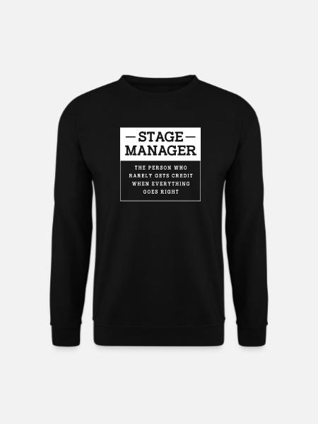 Régisseur de théâtre Bühne - Sweat-shirt Unisexe - noir