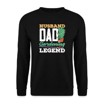 Garten- Und Pflanzenliebhaber Geschenke - Unisex Pullover - Schwarz - Vorne - Alina (178cm) & Michal (187cm)