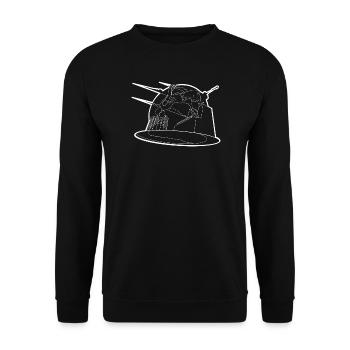 parkour - Unisex Sweatshirt - black - Front - Alina (178cm) & Michal (187cm)