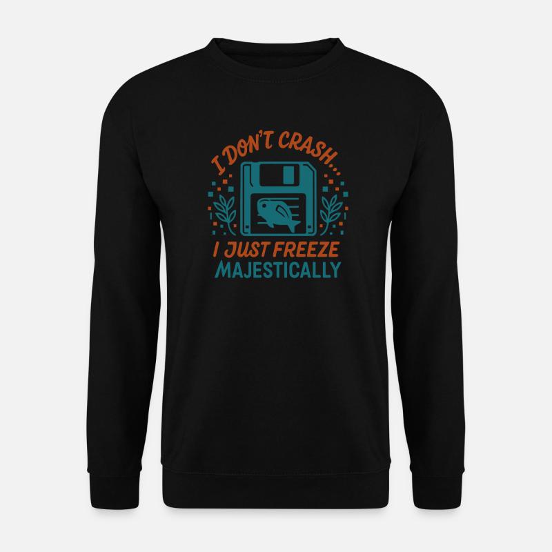 Majestätischer Tech-Absturz - Unisex Pullover - Schwarz